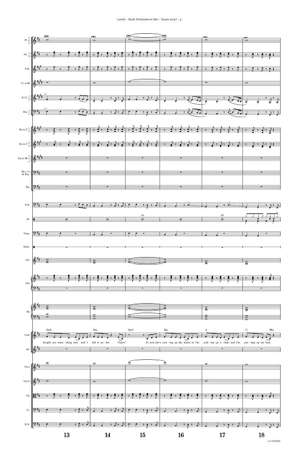 Lunch for Rock Orchestra sheet music, page 3