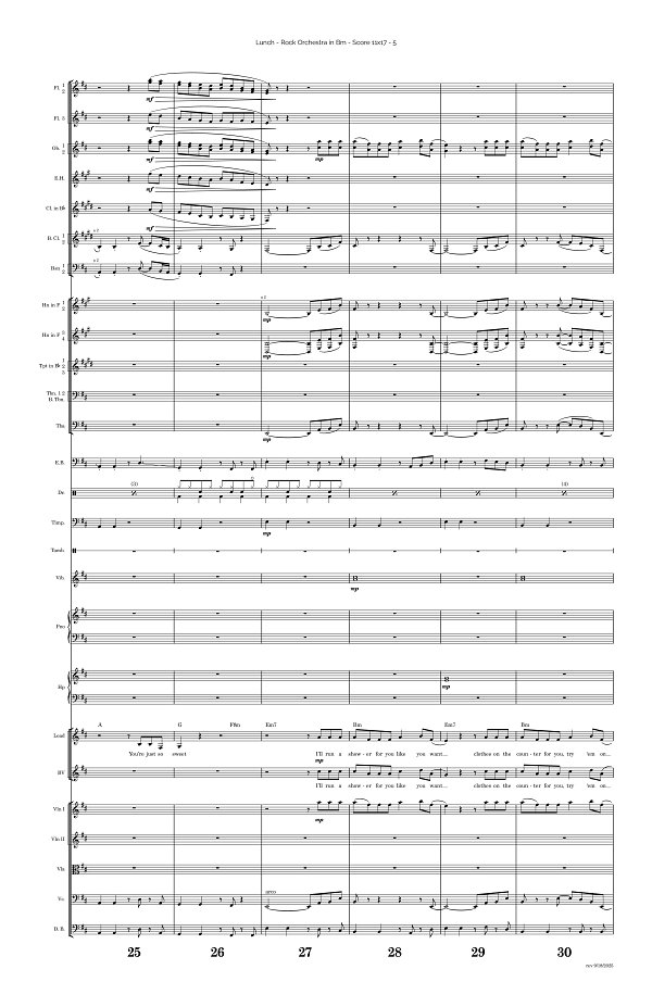 Lunch for Rock Orchestra sheet music, page 5