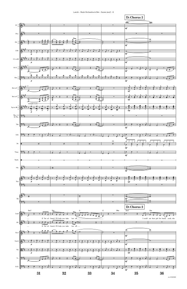 Lunch for Rock Orchestra sheet music, page 6