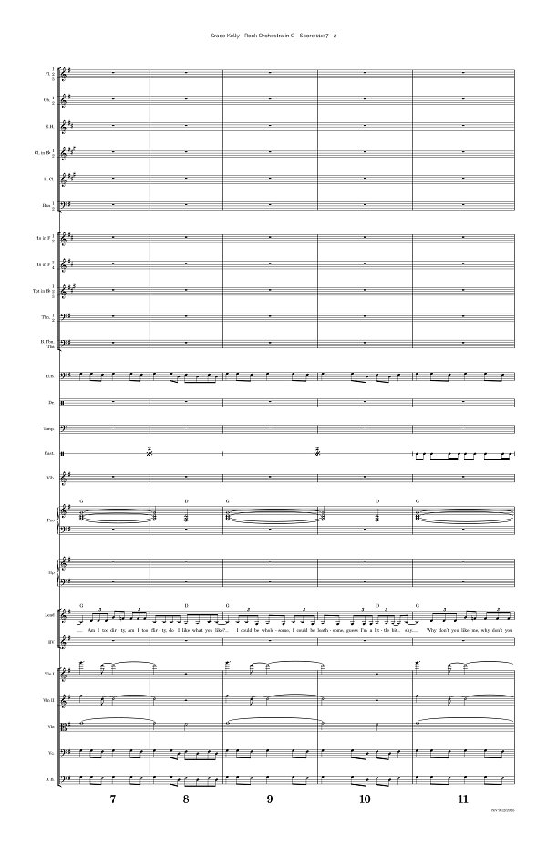 Grace Kelly for Rock Orchestra sheet music, page 2