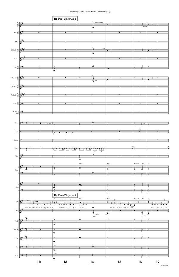 Grace Kelly for Rock Orchestra sheet music, page 3