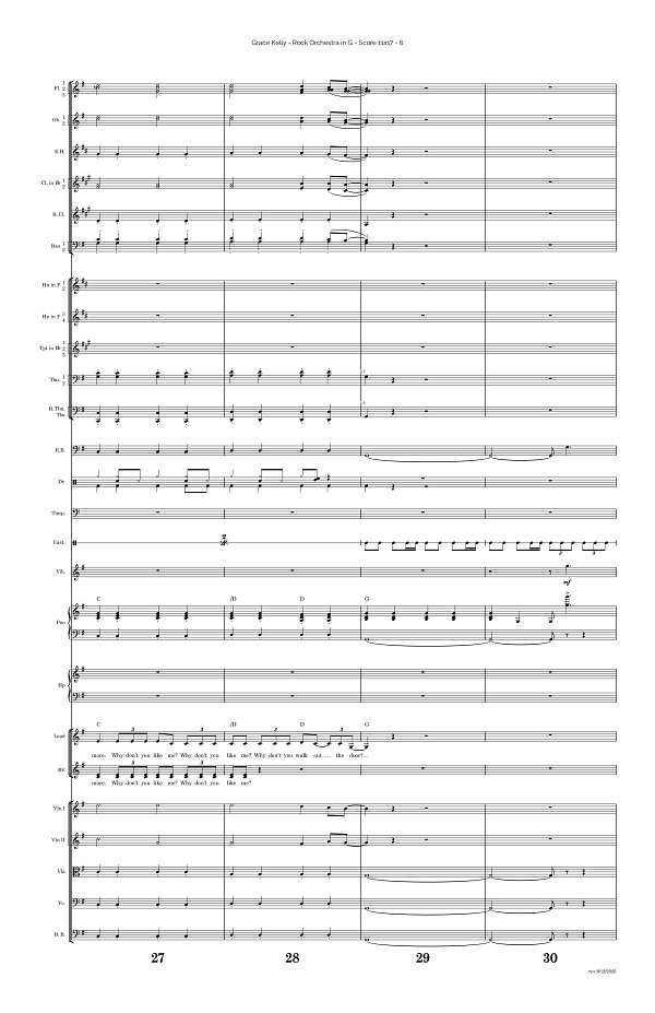 Grace Kelly for Rock Orchestra sheet music, page 6