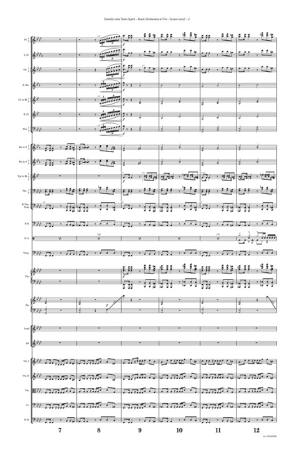 Smells Like Teen Spirit for Rock Orchestra sheet music, page 2