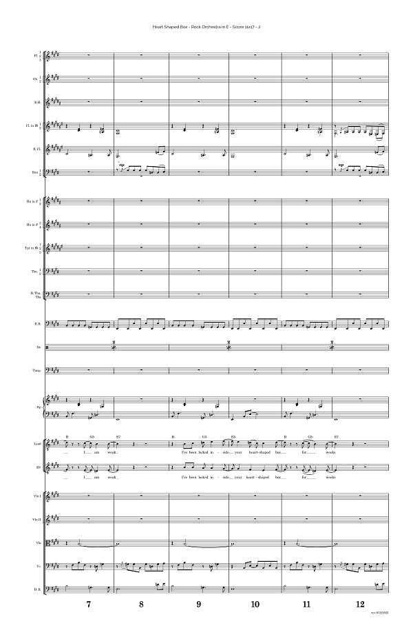 Heart Shaped Box for Rock Orchestra sheet music, page 2