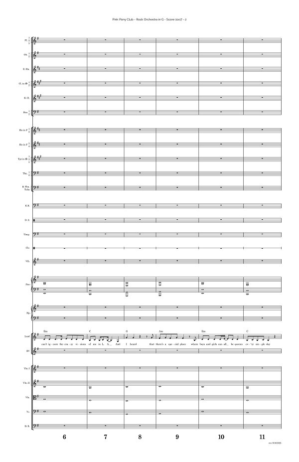 Pink Pony Club for Rock Orchestra sheet music, page 2