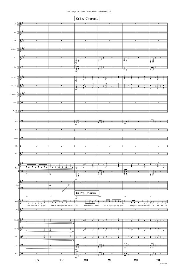Pink Pony Club for Rock Orchestra sheet music, page 4