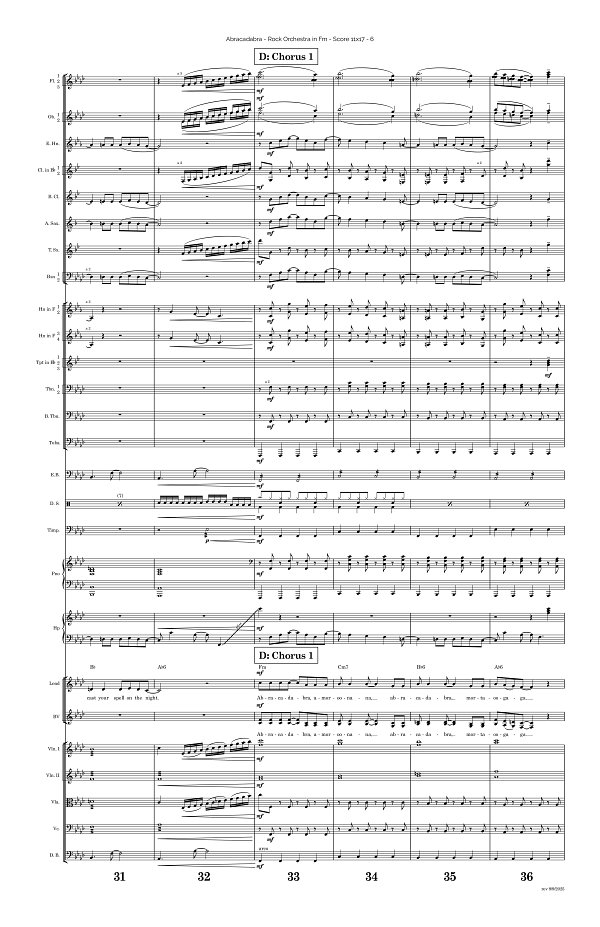 Abracadabra for Rock Orchestra sheet music, page 6