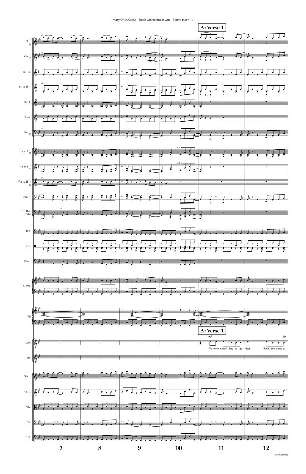 Mary On A Cross for Rock Orchestra sheet music, page 2