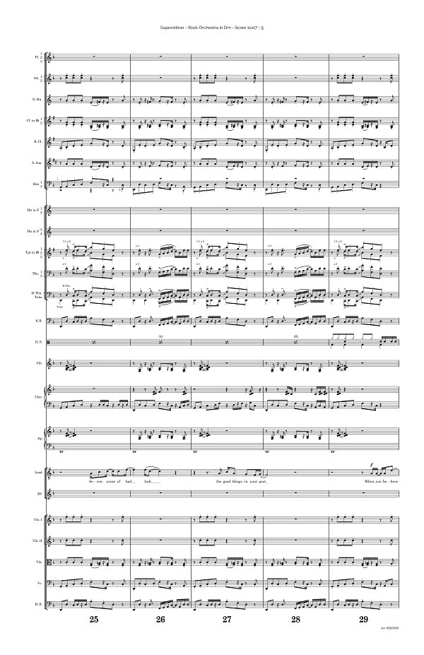 Superstition for Rock Orchestra sheet music, page 5