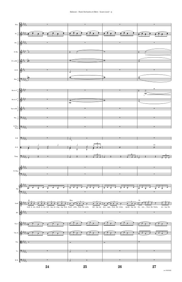 Believer for Rock Orchestra sheet music, page 5