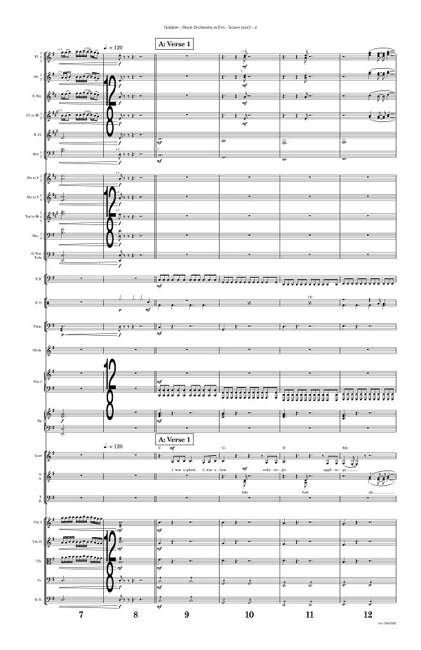 Golden for Rock Orchestra sheet music, page 2