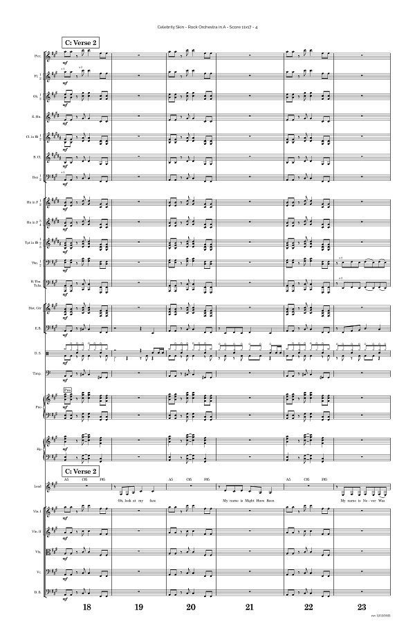 Celebrity Skin for Rock Orchestra sheet music, page 4