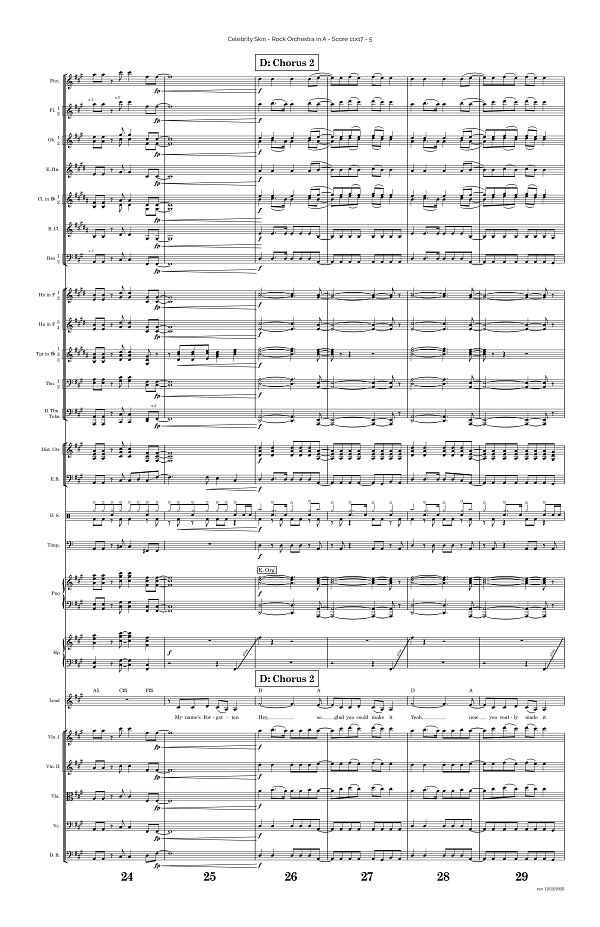 Celebrity Skin for Rock Orchestra sheet music, page 5
