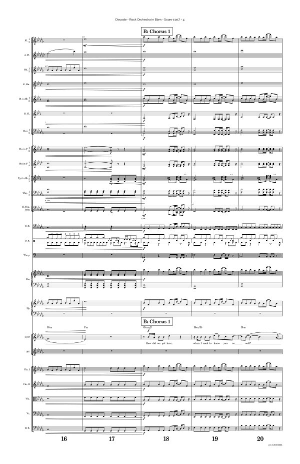 Decode for Rock Orchestra sheet music, page 4