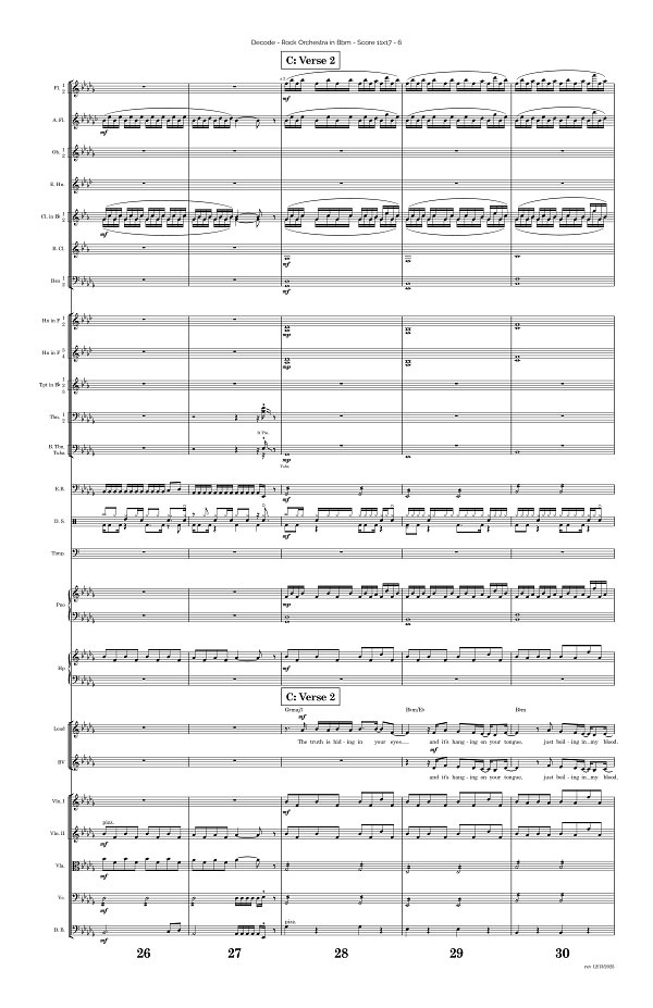 Decode for Rock Orchestra sheet music, page 6