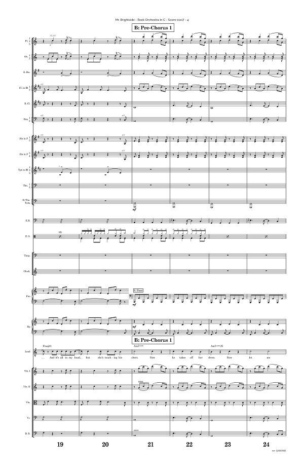 Mr. Brightside for Rock Orchestra sheet music, page 4