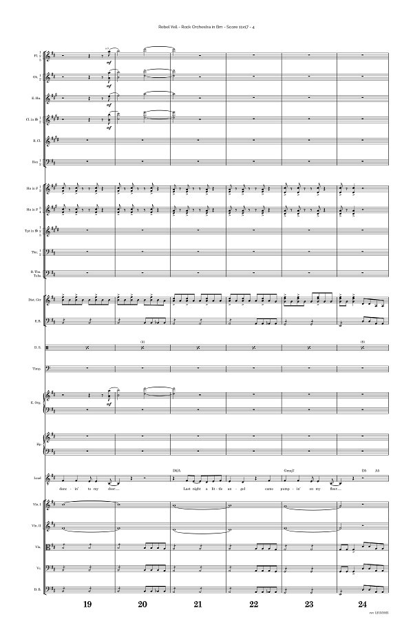 Rebel Yell for Rock Orchestra sheet music, page 4