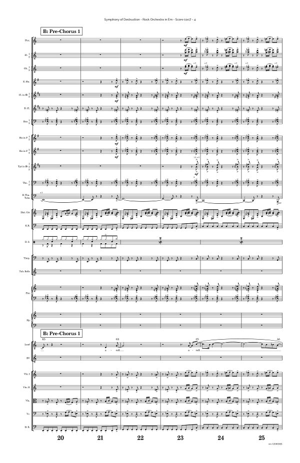 Symphony of Destruction for Rock Orchestra sheet music, page 4