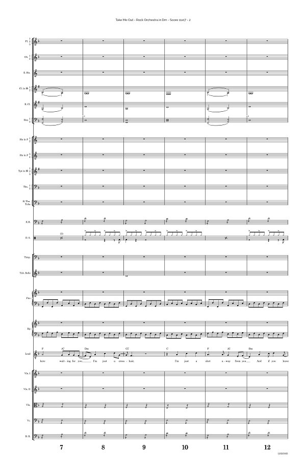 Take Me Out for Rock Orchestra sheet music, page 2