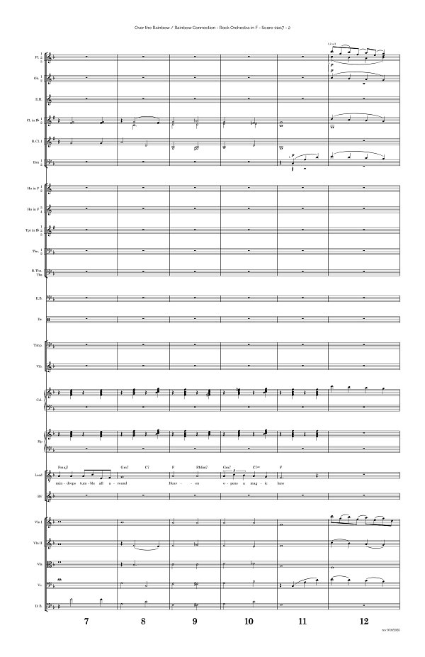 Over The Rainbow x Rainbow Connection for Rock Orchestra sheet music, page 2