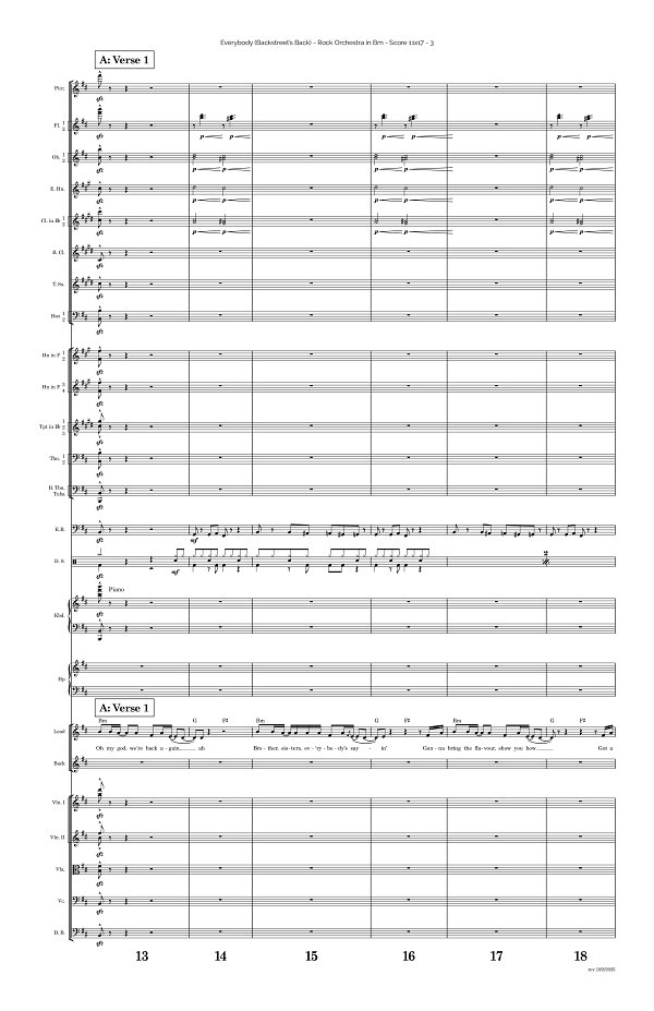 Everybody (Backstreet's Back) for Rock Orchestra sheet music, page 3