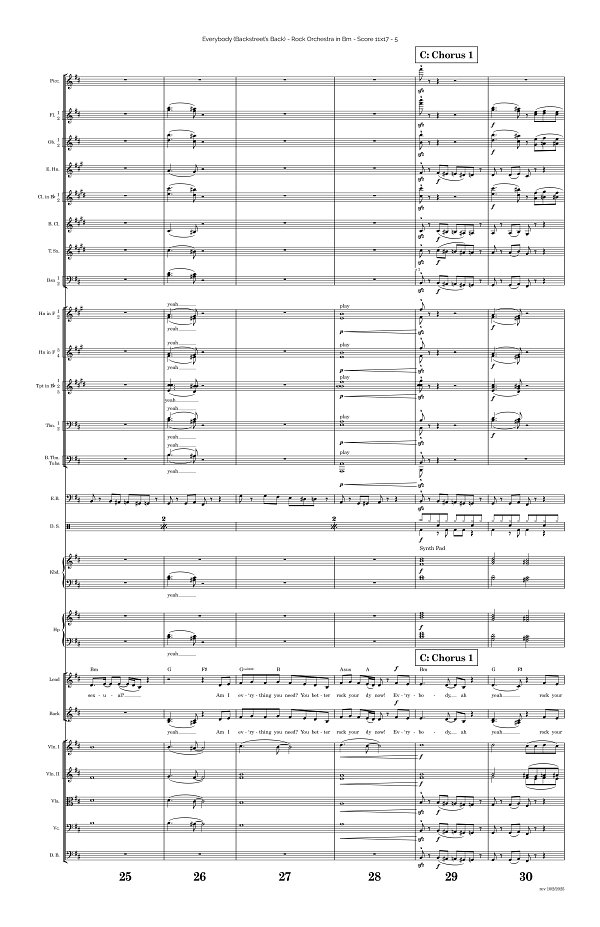 Everybody (Backstreet's Back) for Rock Orchestra sheet music, page 5