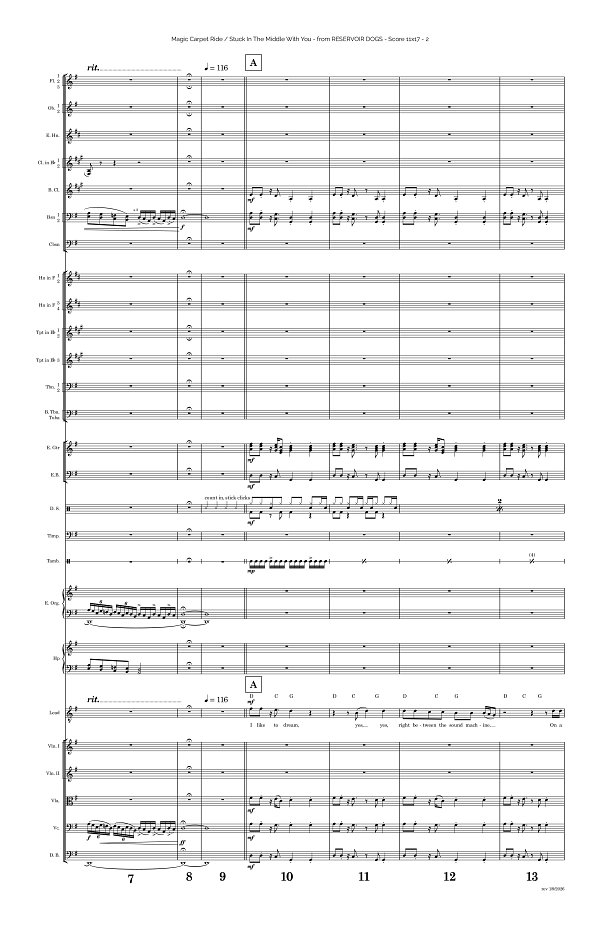 Magic Carpet Ride x Stuck In The Middle With You for Rock Orchestra sheet music, page 2