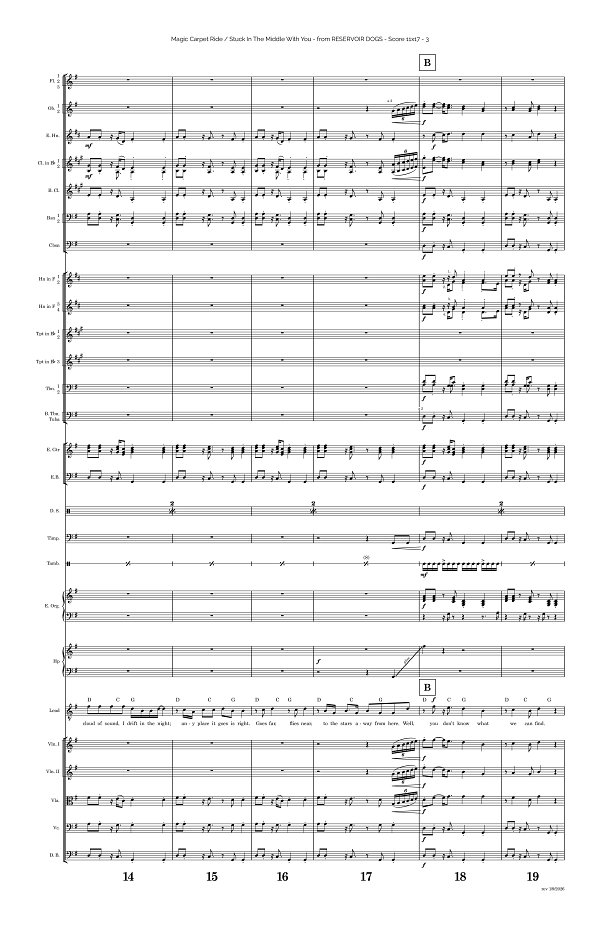 Magic Carpet Ride x Stuck In The Middle With You for Rock Orchestra sheet music, page 3