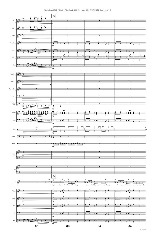 Magic Carpet Ride x Stuck In The Middle With You for Rock Orchestra sheet music, page 6