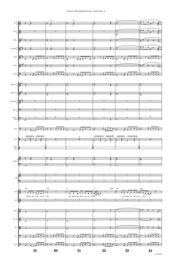 Flowers for Rock Orchestra sheet music, page 4