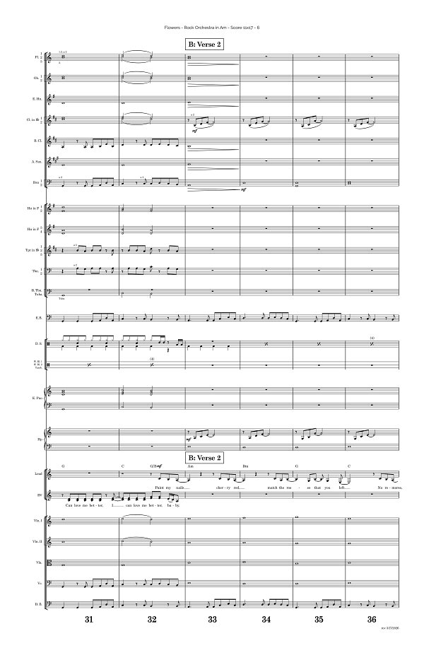 Flowers for Rock Orchestra sheet music, page 6