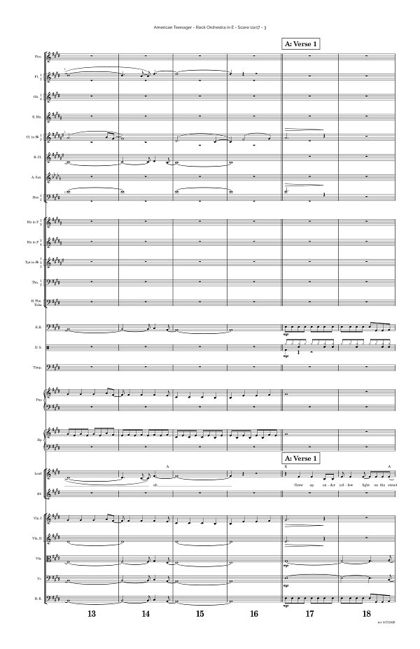 American Teenager for Rock Orchestra sheet music, page 3