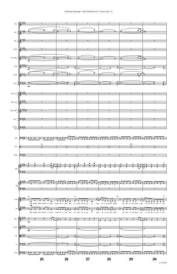 American Teenager for Rock Orchestra sheet music, page 5