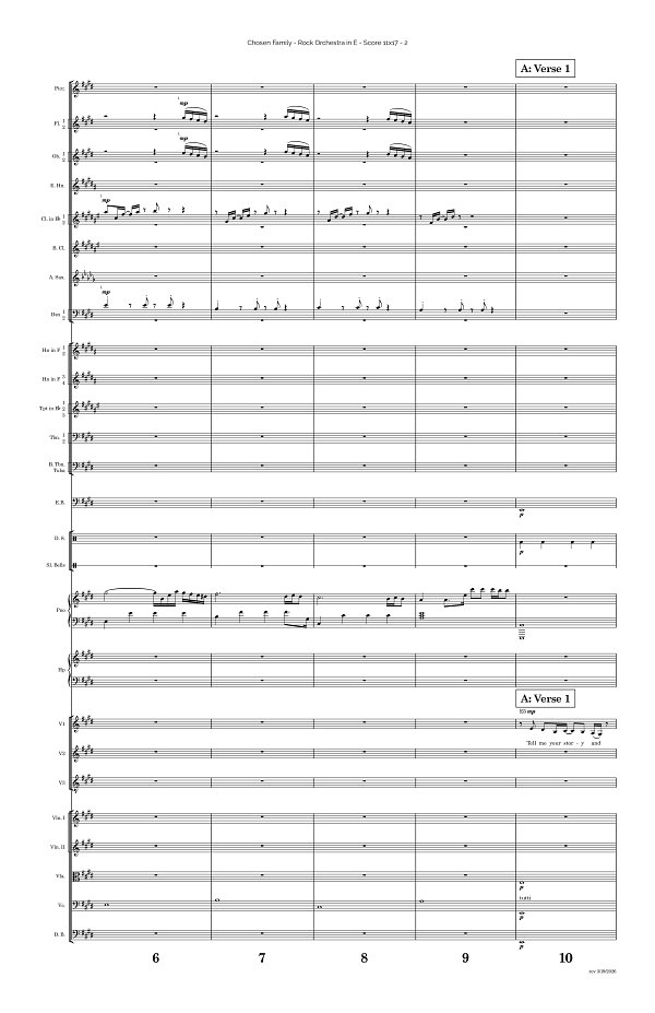 Chosen Family for Rock Orchestra sheet music, page 2