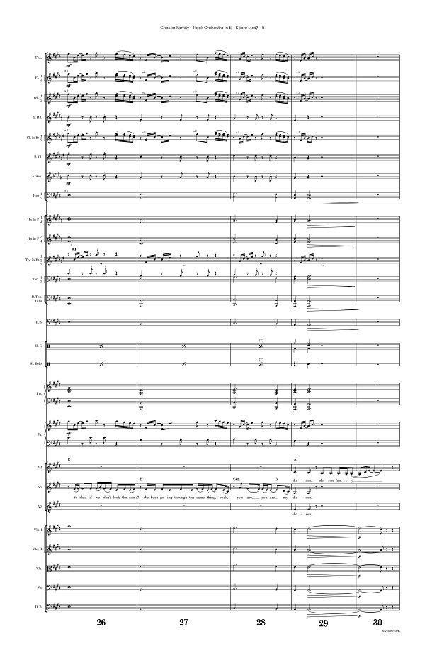 Chosen Family for Rock Orchestra sheet music, page 6