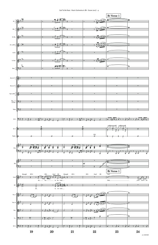 Got To Be Real for Rock Orchestra sheet music, page 4