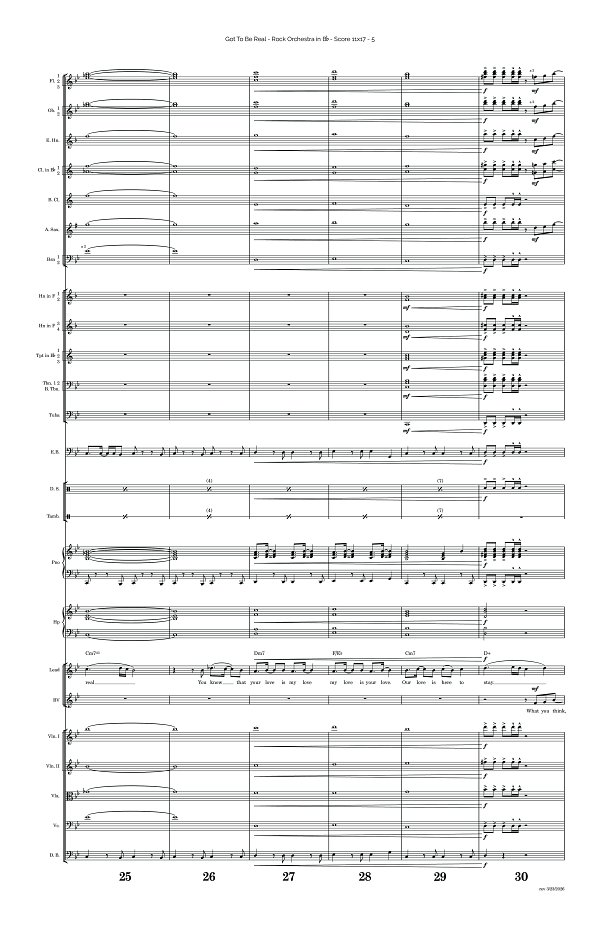 Got To Be Real for Rock Orchestra sheet music, page 5