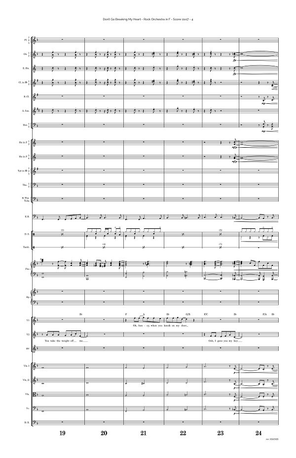 Don't Go Breaking My Heart for Rock Orchestra sheet music, page 4