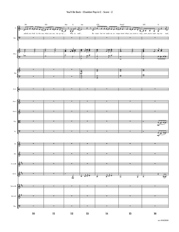 You'll Be Back for Chamber Ensemble sheet music, page 2