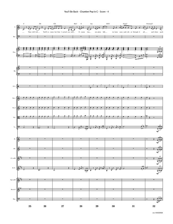 You'll Be Back for Chamber Ensemble sheet music, page 4