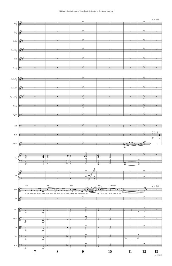 All I Want for Christmas Is You for Rock Orchestra sheet music, page 2