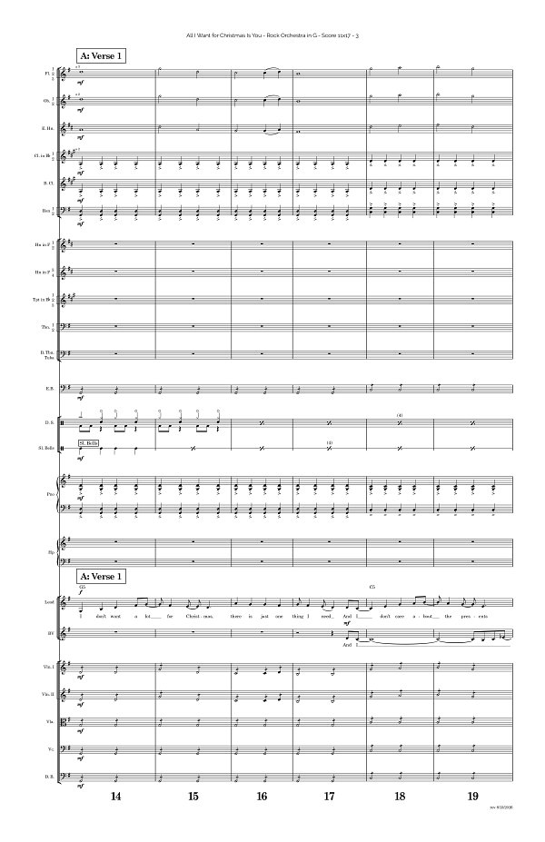 All I Want for Christmas Is You for Rock Orchestra sheet music, page 3
