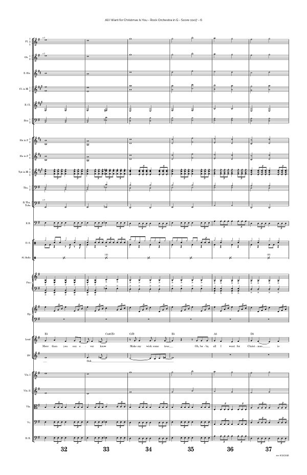 All I Want for Christmas Is You for Rock Orchestra sheet music, page 6