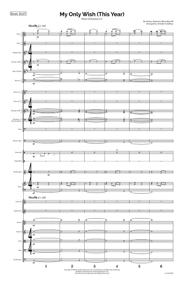 My Only Wish This Year for Rock Orchestra sheet music, page 1