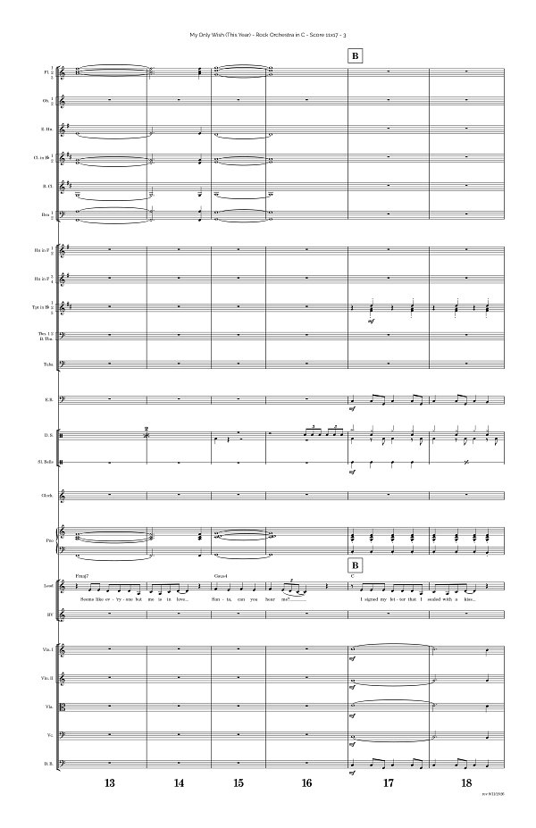 My Only Wish This Year for Rock Orchestra sheet music, page 3