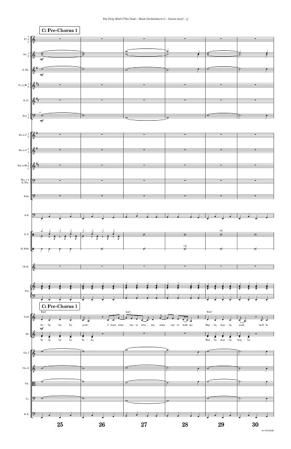 My Only Wish This Year for Rock Orchestra sheet music, page 5