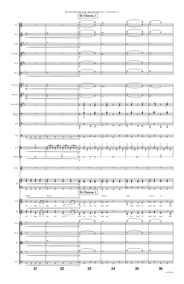 My Only Wish This Year for Rock Orchestra sheet music, page 6