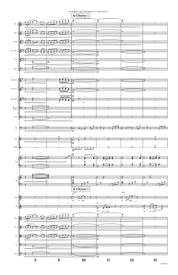Silver Bells for Rock Orchestra sheet music, page 2
