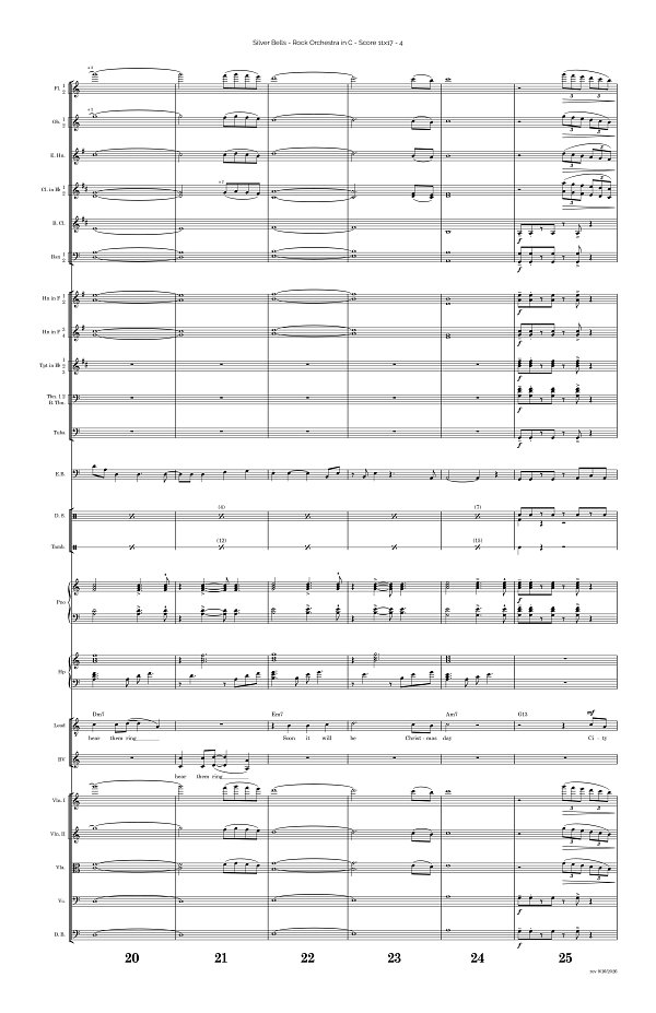 Silver Bells for Rock Orchestra sheet music, page 4