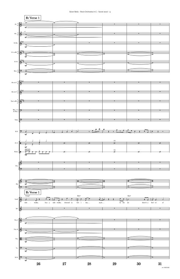 Silver Bells for Rock Orchestra sheet music, page 5